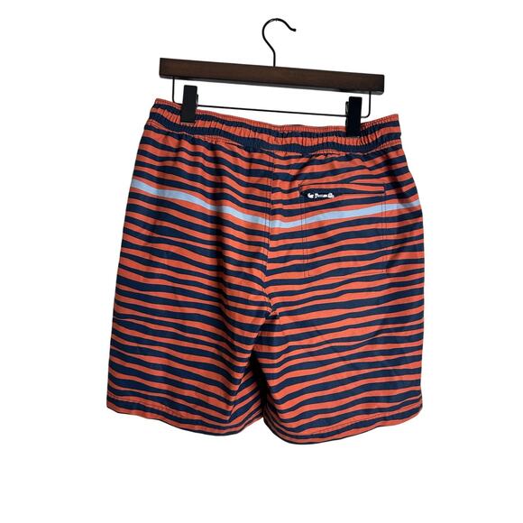 L.L. Bean Men's Orange Blue Stripped Swim Trunks Shorts Size M - Picture 3 of 8